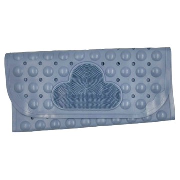 WE CHAMP 繽紛雲朵TPE衛浴按摩防滑墊  70 x 40cm  莫蘭迪藍  1個