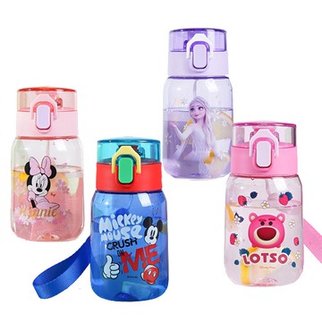 【優貝選】迪士尼明星圖樣 幼稚園小巧直飲式兒童水壺400ML