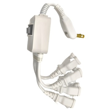 Mayka 明家 1對4轉接式電源線 AC 110V 60Hz AC 125V 15A MAX 1650W 線長度: 30CM  1個