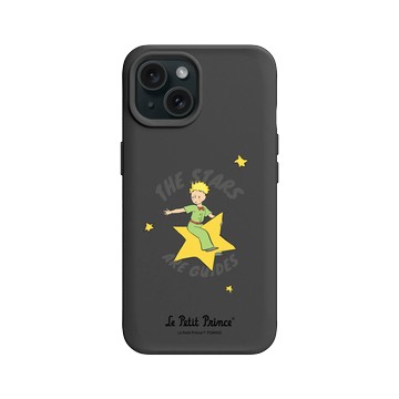iPhone 15 SolidX 黑 - Le Petit Prince 小王子 - 星星是指引