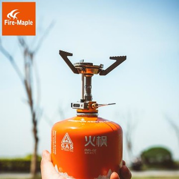 火楓戶外青峰輕量便攜氣爐 單人一體式爐頭 野營迷你防風爐具套裝