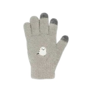 織布棉區 長尾山雀划手機專用手套 一雙 (JN307-239 02-00)