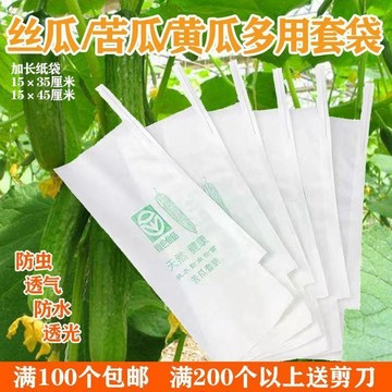 臺灣熱賣🔥🔥【1000入！聚划算！】苦瓜 絲瓜 黃瓜 專用套袋 防蟲袋 瓜果蔬菜 羊角蜜套袋 防鳥防水防雨套袋
