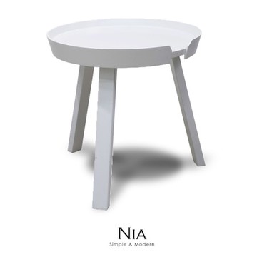 【obis】NIA尼亞邊桌-小(三色)白色