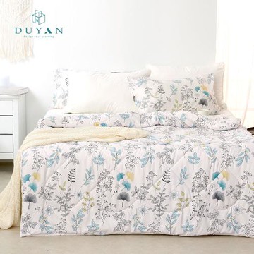 【DUYAN 竹漾】雙溫感 石墨烯天絲四季被(雙人)+抗菌健康枕2入 多款任選