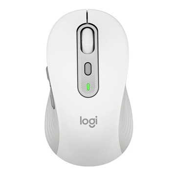 logitech 羅技 多工靜音無線滑鼠 大手版  M750 L  白色