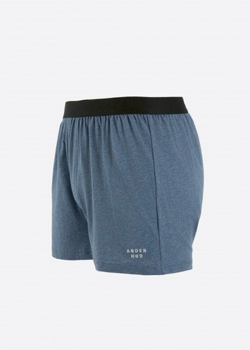 男款XXL_簡單生活．不開襟純棉寬鬆四角內褲(麻藍-Anden Hud)