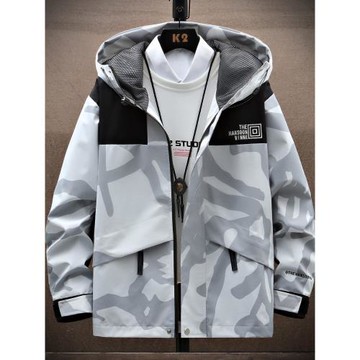 外套男春秋季潮流夾克痞帥氣休閑百搭褂子青少年秋冬潮牌沖鋒風衣