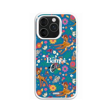 iPhone 16 Pro SolidX 白 - 迪士尼-經典系列 Disney Classics - 小鹿斑比 Bambi - Flower Pattern