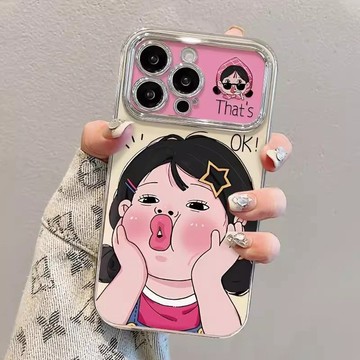 臺灣/✨iphone17手機殼  手機殼 /可愛女孩適用蘋果17手機殼iPhone16Promax全包15/14防摔