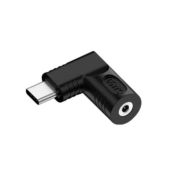 Kamera 3.0*1.1mm DC電源母座轉Type-C/USB-C公頭 PD電源轉接頭 65W/20V/3.25A
