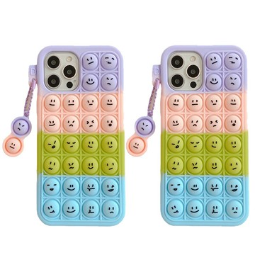 彩色表情豆豆適用iPhone15滅鼠先鋒手機殼14Pro硅膠蘋果12保護套  【鑫弘數碼音像】鑫弘-3C數碼