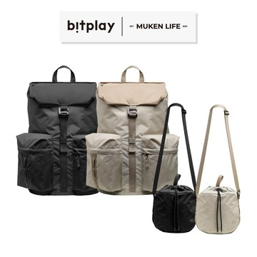 bitplay｜防潑水輕量後背包 束口設計 多收納夾層 城市戶外兩用 雙肩包 防潑水背包