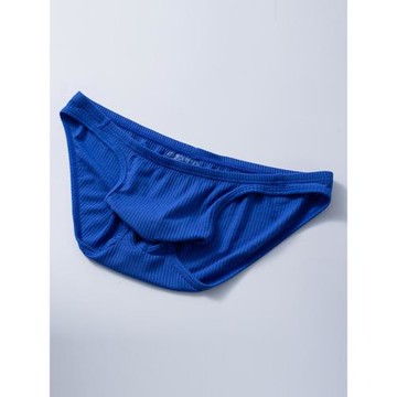 ADANNU男三角內褲純棉柔軟舒適薄低腰性感比基尼純色簡約運動青年