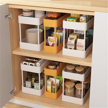 廚房置物架下水槽儲物架分層落地臺面櫥柜夾縫調料收納用品大全