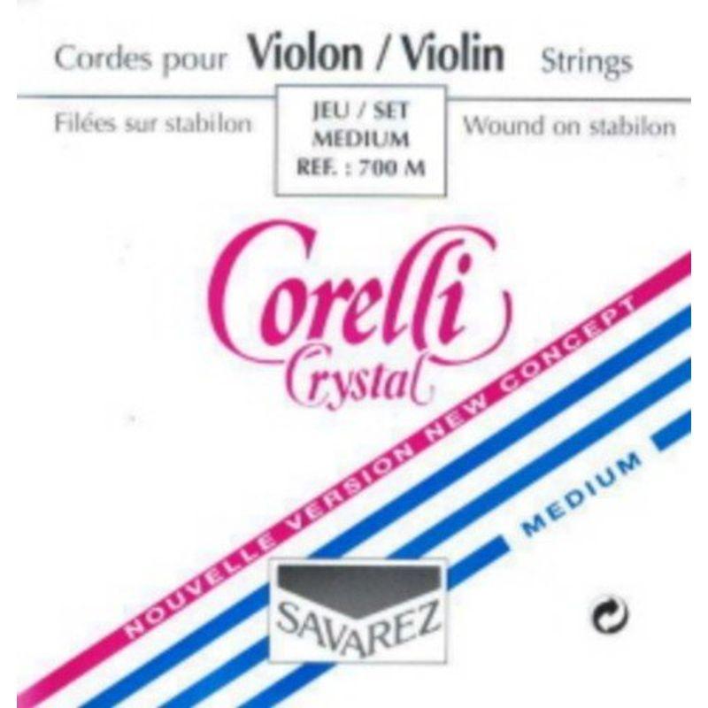 CUERDAS VIOLIN Savarez (Corelli Crystal 700MB) (Juego Completo) Medi