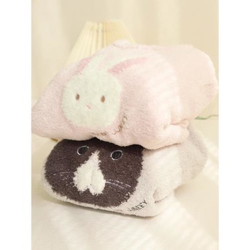 兒童冬款睡衣半邊絨可愛女孩家居服女童秋冬加絨加厚套頭兩件套