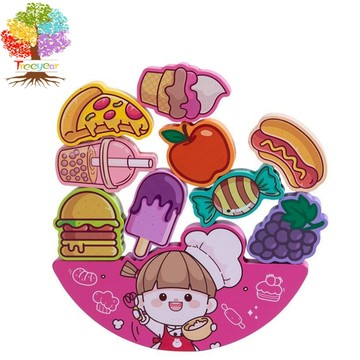 【樹年】木質玩具漢堡趣味立體疊疊高可愛蛋糕遊戲甜品兒童益智玩具
