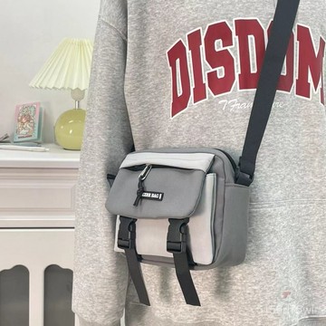 💛側背包💛ins日係工裝小包包斜挎包學生上課郵差包包休閒簡約單肩包