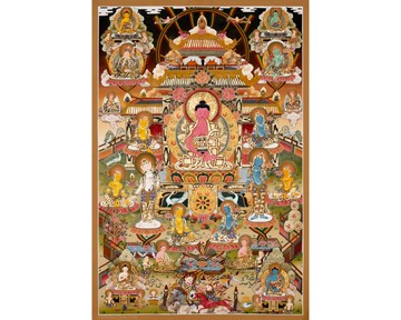 24K黃金阿彌陀佛辛剛唐卡藝術