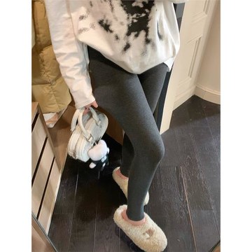 sieyiu一體絨修身加厚休閑打底褲