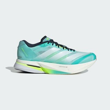 Adidas 愛迪達 Adizero Boston 13 M [JS4945] 男 慢跑鞋 跑鞋 路跑 綠 銀
