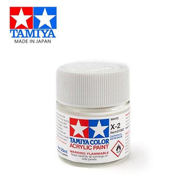 【鋼普拉】現貨 TAMIYA 田宮 X-2 X2 亮光白色 分色擦拭法 水性法瑯漆 模型漆 81502 10ml