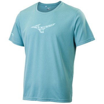 MIZUNO 美津濃 短袖上衣 男 訓練 慢跑 吸濕排汗 綠 32TAC00528