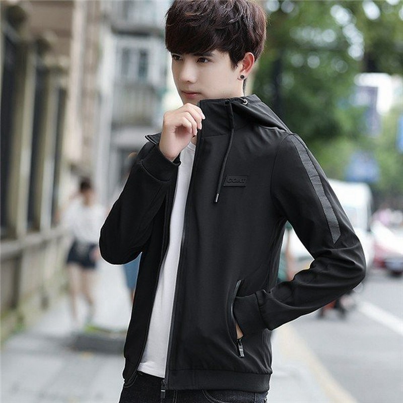 ジャケット ミリタリー メンズ ショート丈 春物 春服 フード付き コート アウター 春 カジュアル スリム 細身 通販 Lineポイント最大get Lineショッピング