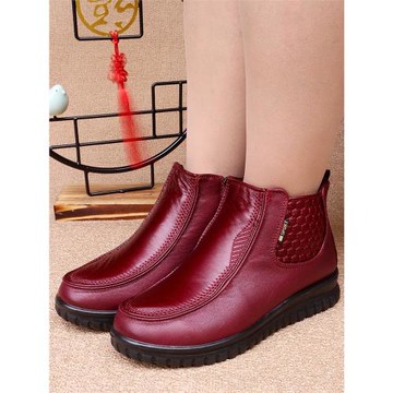 加厚保暖兔毛軟底輕便老北京布鞋