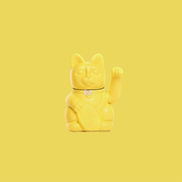 【Diminuto Cielo 招財貓】 Tiny Sky 幸運招財貓 - 檸檬黃 15CM