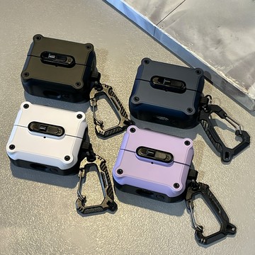 創意鎖扣 防摔耳機套 蘋果耳機保護殼 適用於 AirPods 4代 3 Air Pods Pro 2 耳機殼 保護殼
