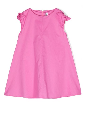 Il Gufo - bow-detail sleeveless dress - kids - Cotton/Elastane - 12 - Pink