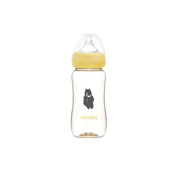 優生PPSU奶瓶寬口徑330ml-黑熊