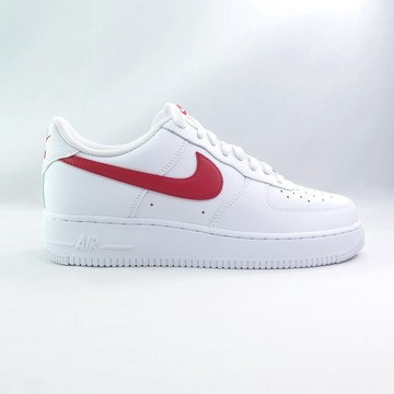 NIKE Air Force 1 07 男休閒鞋 FJ4146133 皮革 經典 白x大學紅【iSport愛運動】