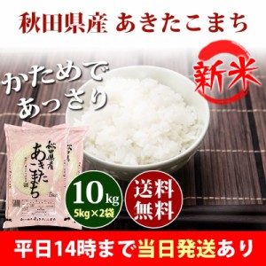 新米 米 10kg 秋田県産 あきたこまち 5kg×2袋 令和5年産 お米 10kg 送料無料 北海道・沖縄配送不可 即日発送 クーポン対象 選べる 白米