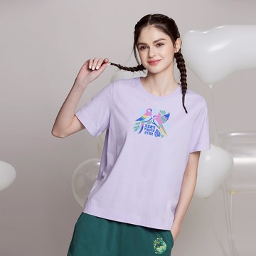 經典FS比翼鳥圓領短袖棉T(2色)