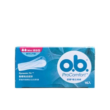 OB歐碧 衛生棉條【迷你型】（16入/盒）