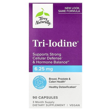 Terry Naturally, Tri-Iodine®，6.25 毫克，90 粒膠囊