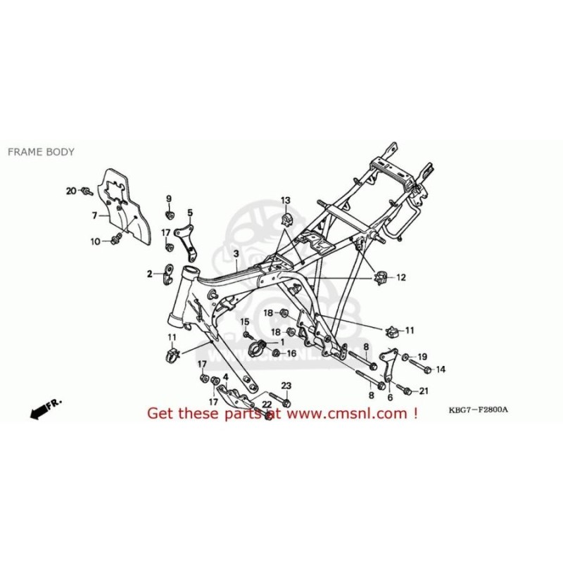 CMS CMS:シーエムエス ボディ COMP．＊NH196＊ CB250P 1996 (T) CHINA