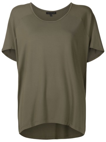 Alcaçuz - curved-hem oversize T-shirt - women - Cotton - GG - Green