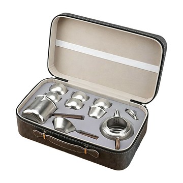 茶具組 台灣現貨 钛茶壺10件套 功夫茶具 旅行茶具 戶外泡茶套裝 手提禮盒茶具 生日禮物 商務禮物（不含茶盤）