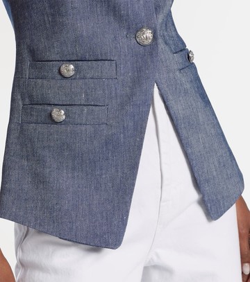 Veronica Beard Tamara linen-blend vest