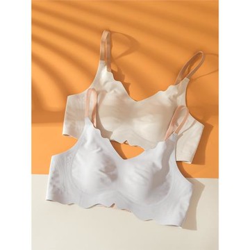 [加購3款到手價33元/件]舒服小胸兔耳杯果凍條無痕內衣女薄款冰絲