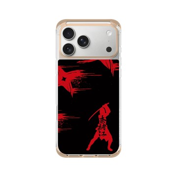 iPhone 17 Pro Max ClearX (MagSafe 兼容) 暖透橘 - Assassin's Creed - Assassin's Creed® Shadows - Naoe silhouette