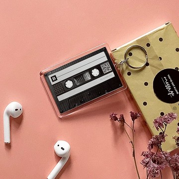 【訂製情侶週年禮物】錄音鑰匙圈 掃碼聽歌 懷舊錄音帶 聖誕禮盒