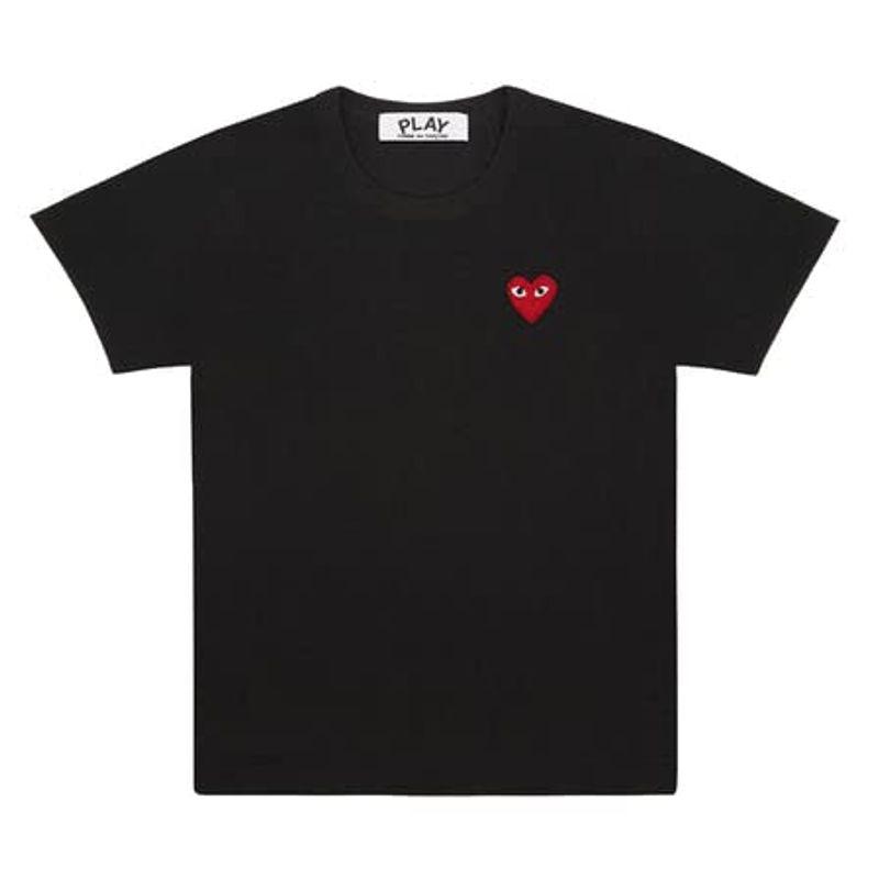 プレイ コムデギャルソン Tシャツ 半袖 レッドハート ロゴ PLAY COMME des GARCONS RED HEART PLAY T 通販 LINEポイント最大0.5%GET LINEショッピング コム・デ・ギャルソン メンズ Tシャツ トップス Heart logo cotton-jersey T-shirt