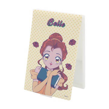 【Disney 迪士尼】折疊化妝鏡（迷你）-少女漫畫 少女貝兒 （8*5.5*0.5cm）_廠商直送