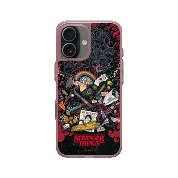 iPhone 17 Clear (相機按鈕) 晶醺玫 - Stranger Things - 怪奇物語日