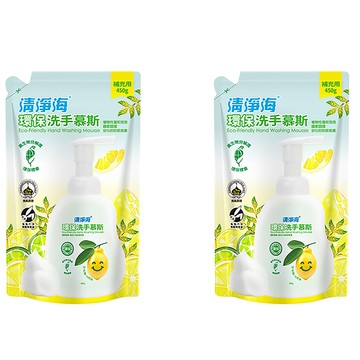 清淨海 環保洗手慕斯補充包  450g  2包